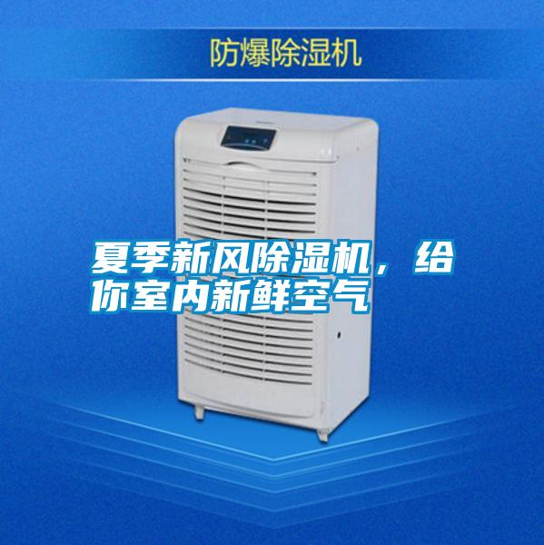夏季新風除濕機，給你室內新鮮空氣