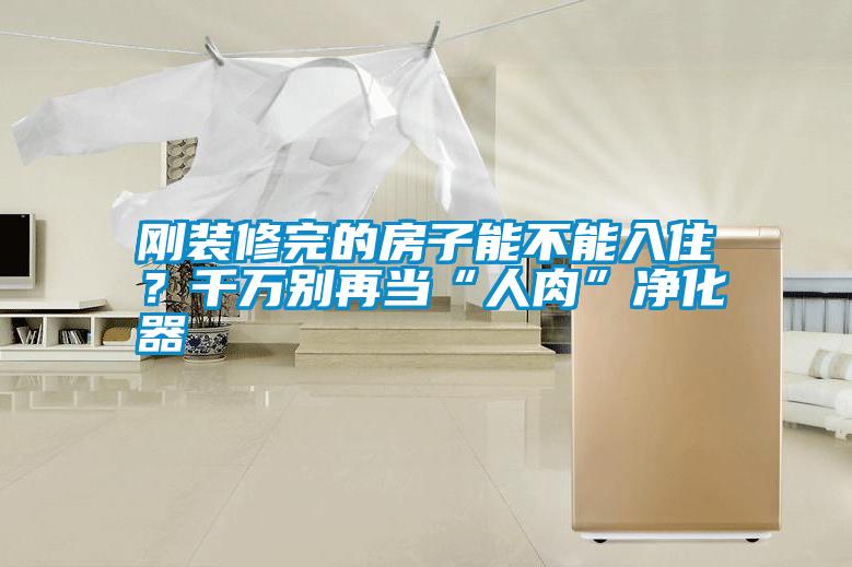 剛裝修完的房子能不能入住？千萬別再當“人肉”凈化器