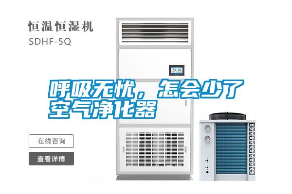 呼吸無憂，怎會少了空氣凈化器