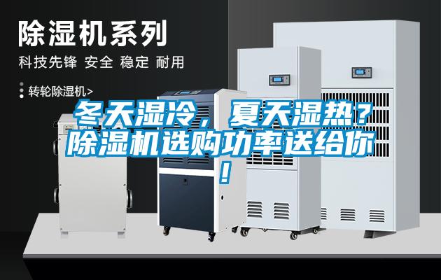 冬天濕冷，夏天濕熱？除濕機選購功率送給你！