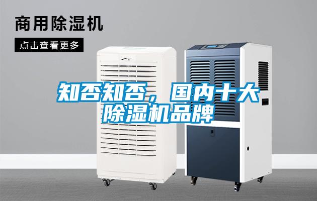 知否知否，國(guó)內(nèi)十大除濕機(jī)品牌