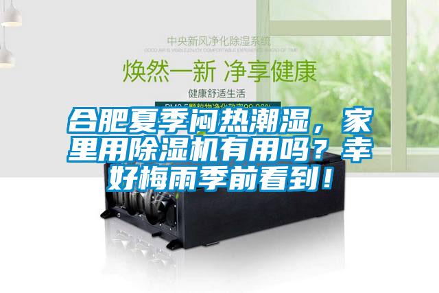 合肥夏季悶熱潮濕，家里用除濕機(jī)有用嗎？幸好梅雨季前看到！