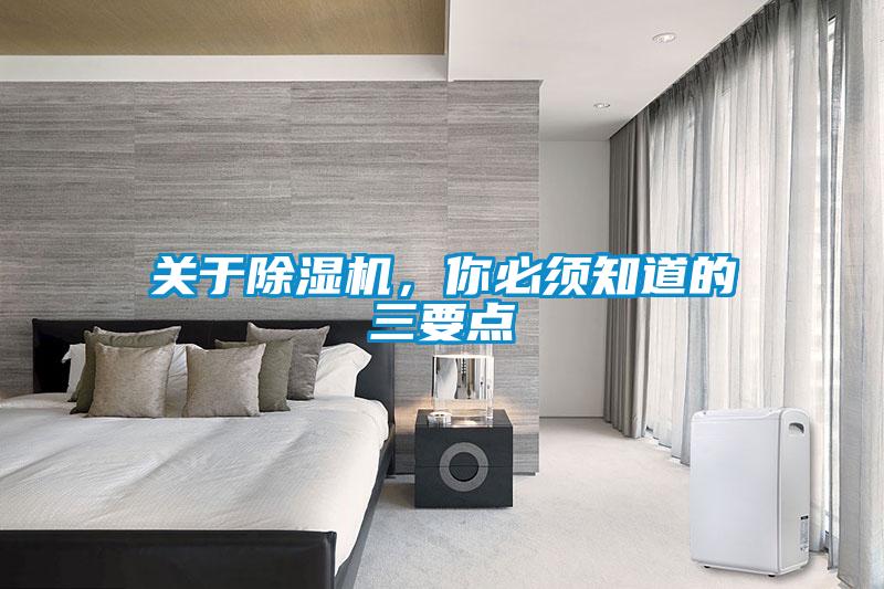 關于除濕機，你必須知道的三要點