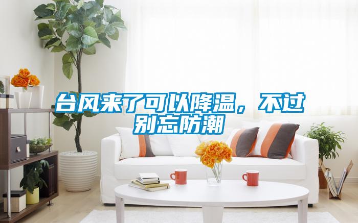 臺風(fēng)來了可以降溫，不過別忘防潮