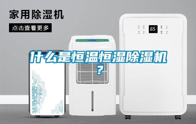 什么是恒溫恒濕除濕機？