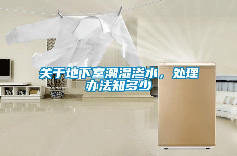 關于地下室潮濕滲水，處理辦法知多少