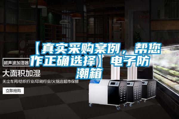 【真實(shí)采購(gòu)案例，幫您作正確選擇】電子防潮箱