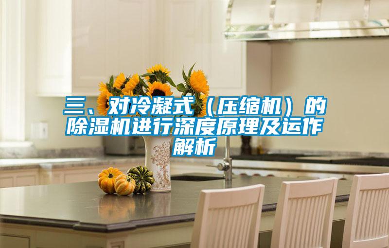 三、對冷凝式（壓縮機）的除濕機進行深度原理及運作解析