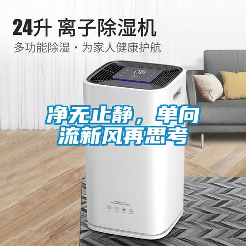 凈無止靜，單向流新風(fēng)再思考