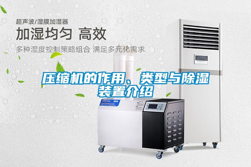 壓縮機的作用、類型與除濕裝置介紹