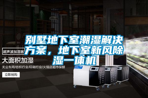 別墅地下室潮濕解決方案，地下室新風(fēng)除濕一體機(jī)