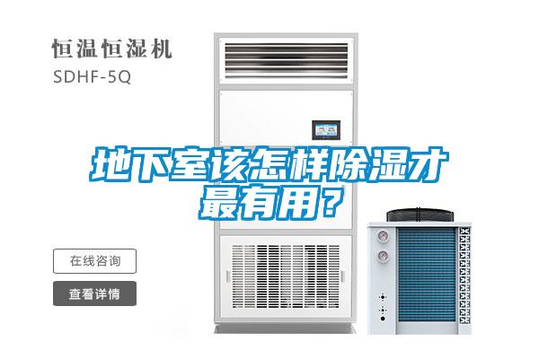 地下室該怎樣除濕才最有用？