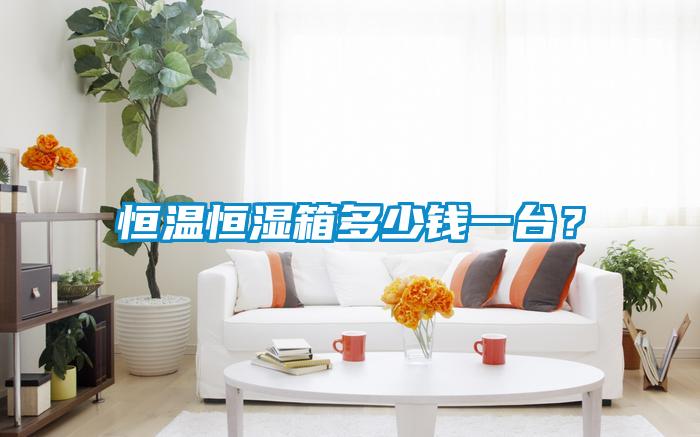 恒溫恒濕箱多少錢一臺？