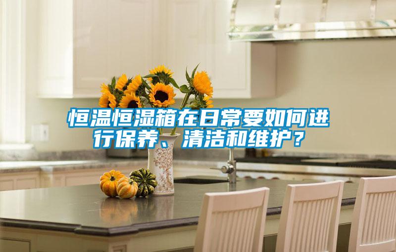 恒溫恒濕箱在日常要如何進(jìn)行保養(yǎng)、清潔和維護(hù)？
