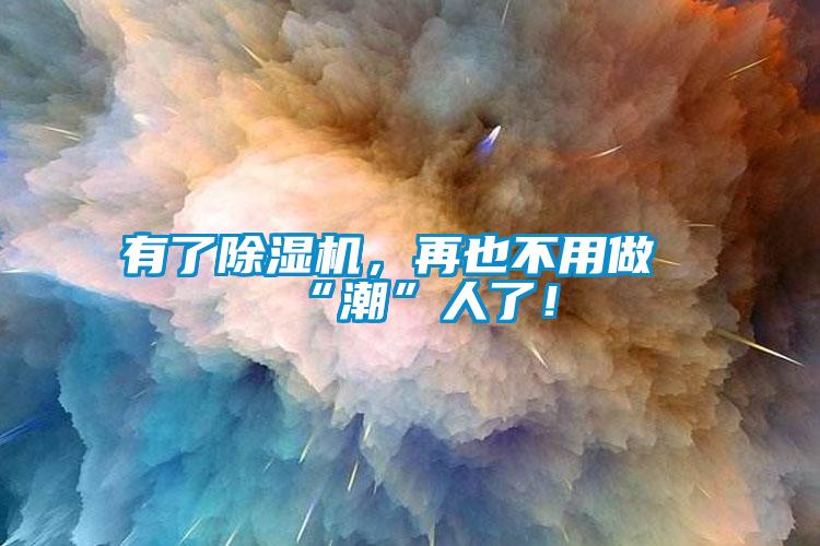 有了除濕機，再也不用做“潮”人了！