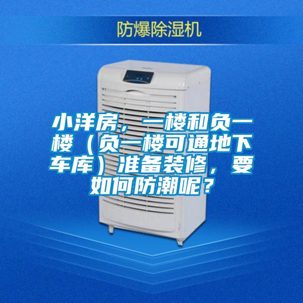 小洋房，一樓和負(fù)一樓（負(fù)一樓可通地下車庫）準(zhǔn)備裝修，要如何防潮呢？