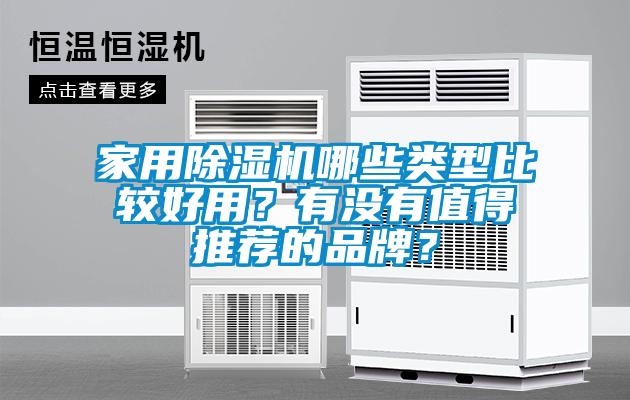 家用除濕機哪些類型比較好用？有沒有值得推薦的品牌？