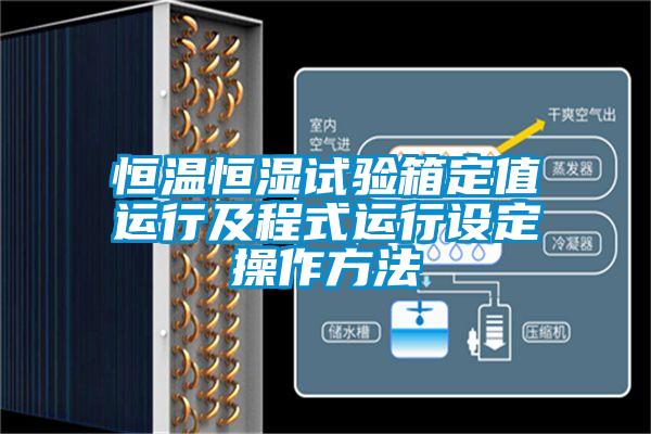 恒溫恒濕試驗箱定值運行及程式運行設(shè)定操作方法