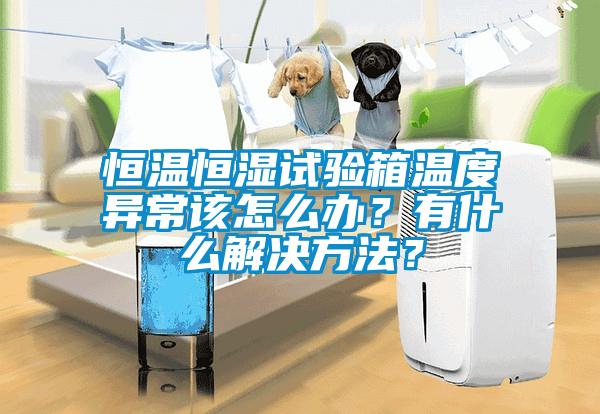 恒溫恒濕試驗(yàn)箱溫度異常該怎么辦？有什么解決方法？
