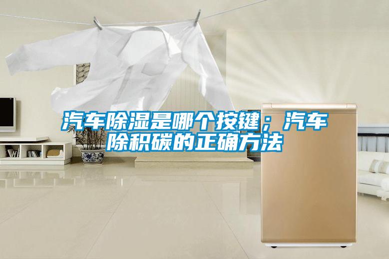 汽車除濕是哪個按鍵；汽車除積碳的正確方法