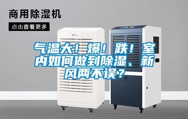 氣溫大！爆！跌！室內(nèi)如何做到除濕、新風(fēng)兩不誤？