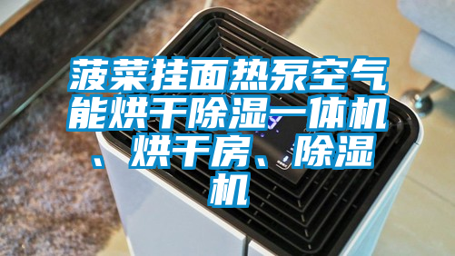 菠菜掛面熱泵空氣能烘干除濕一體機(jī)、烘干房、除濕機(jī)