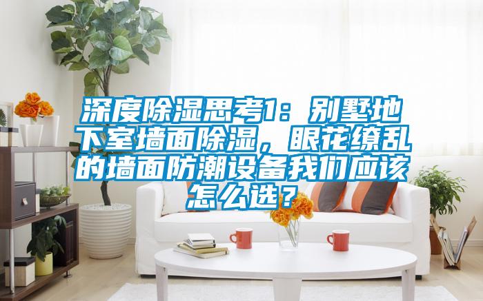 深度除濕思考1：別墅地下室墻面除濕，眼花繚亂的墻面防潮設(shè)備我們應(yīng)該怎么選？