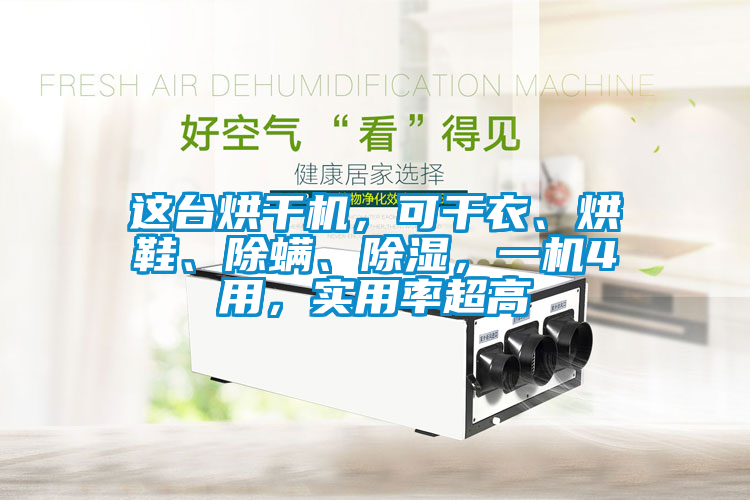 這臺烘干機(jī)，可干衣、烘鞋、除螨、除濕，一機(jī)4用，實(shí)用率超高