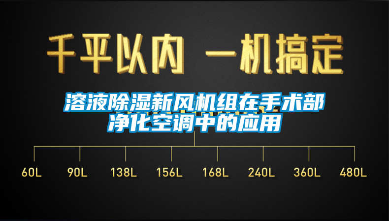 溶液除濕新風機組在手術(shù)部凈化空調(diào)中的應(yīng)用