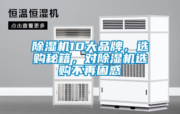 除濕機10大品牌，選購秘籍，對除濕機選購不再困惑