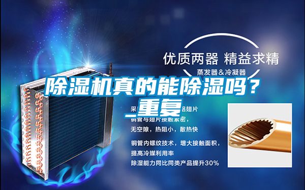 除濕機真的能除濕嗎？_重復