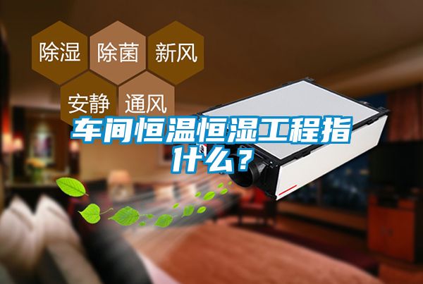 車間恒溫恒濕工程指什么？
